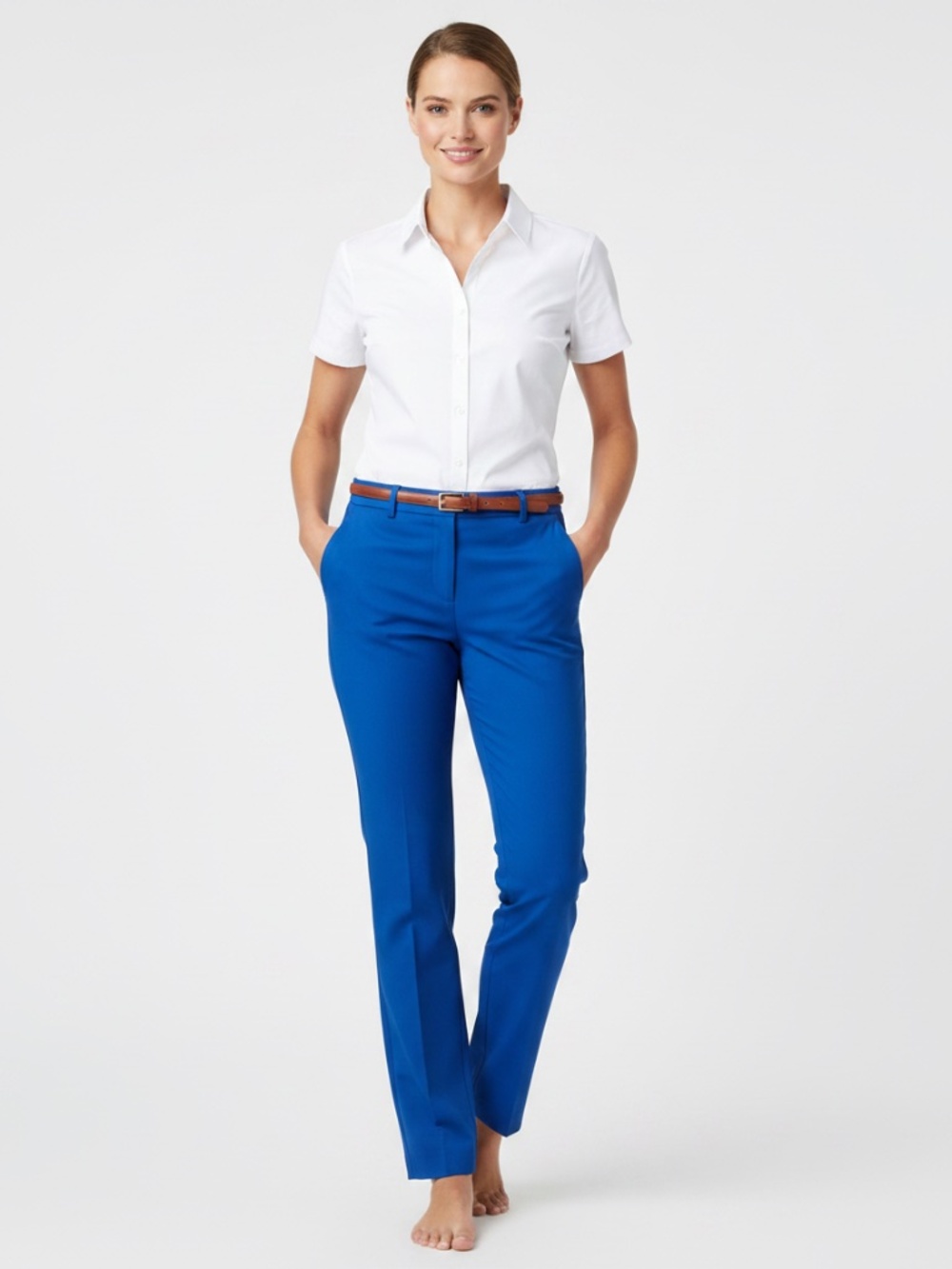 NWT cobalt, blue slim ankle pants. 10